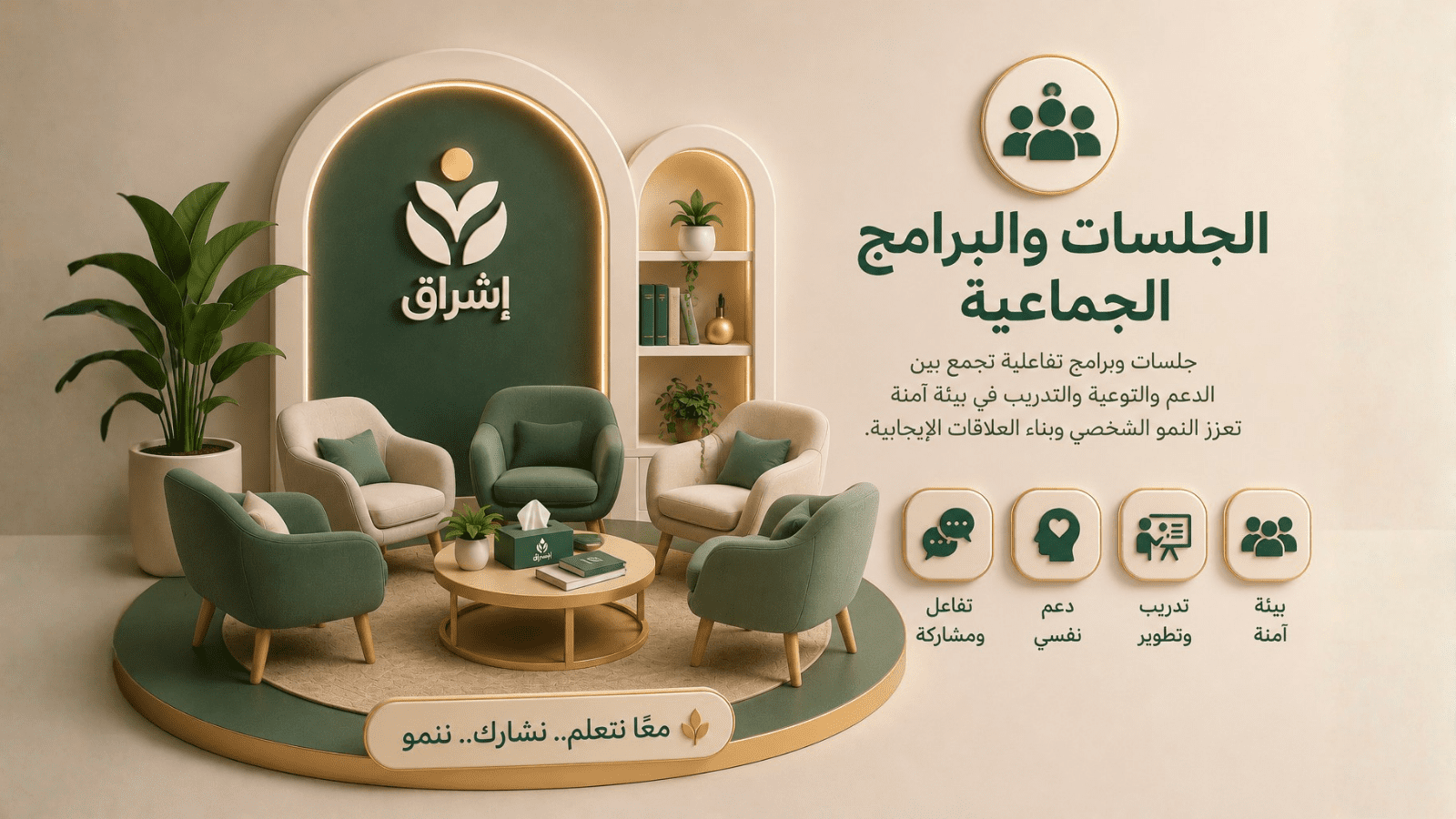 البرامج والجلسات الجماعية